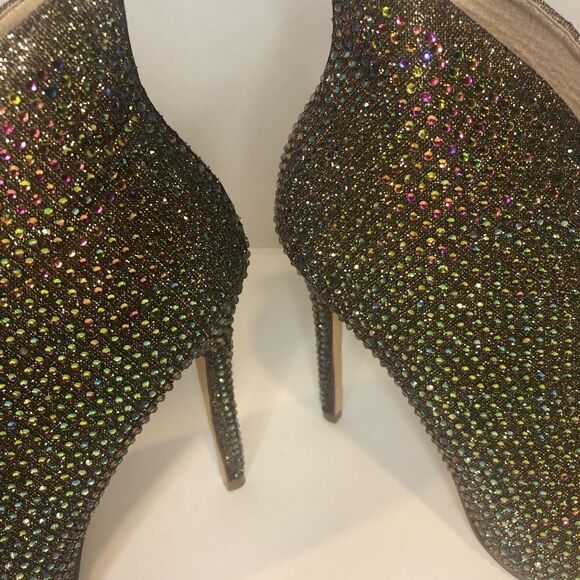 Liliana sparkling rhinestone 5in heel booties, size 8.5 - Picture 4 of 8
